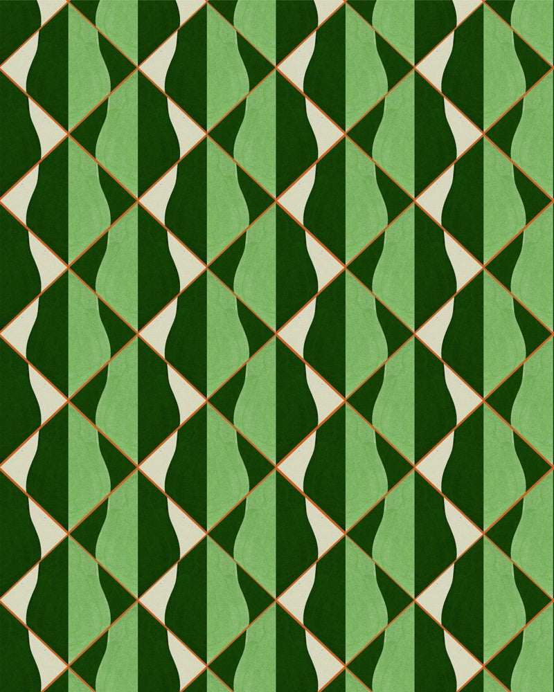 Mind The Gap - ONDE Verde Wallpaper - WP30203